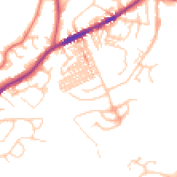 Daytime road noise heatmap for CW8 1BW