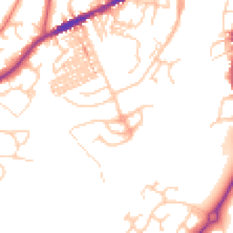 Daytime road noise heatmap for CW8 1DG