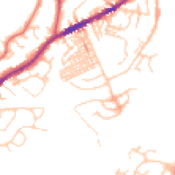 Daytime road noise heatmap for CW8 1DH