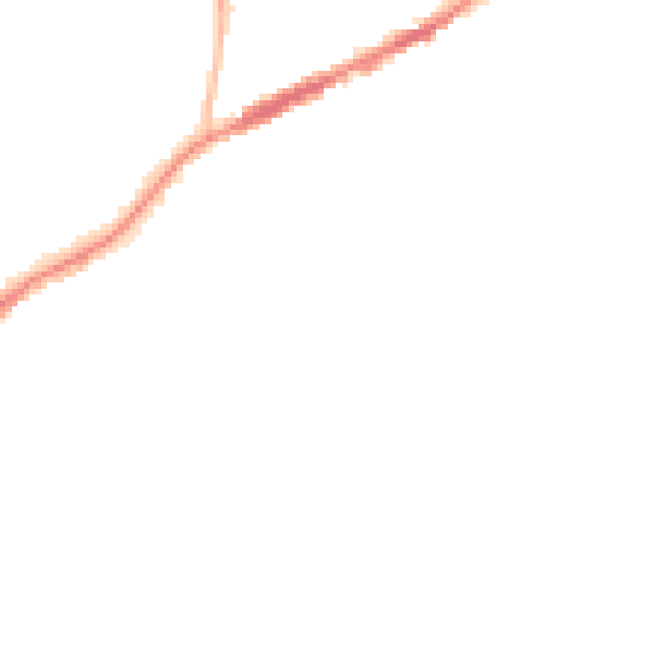 Night-time road noise heatmap for CW8 1DH
