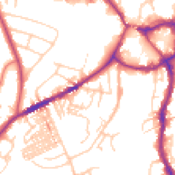 Daytime road noise heatmap for CW8 1EJ