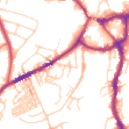 Daytime road noise heatmap for CW8 1EL