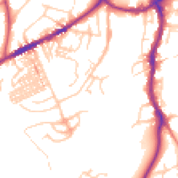 Daytime road noise heatmap for CW8 1ES