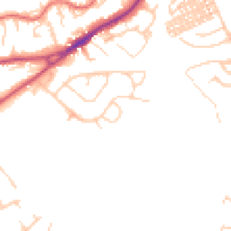 Daytime road noise heatmap for CW8 1JR