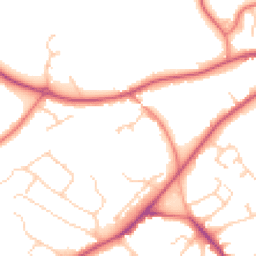 Daytime road noise heatmap for CW8 1LQ