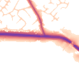 Daytime road noise heatmap for CW8 1PR