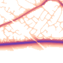 Daytime road noise heatmap for CW8 1RG