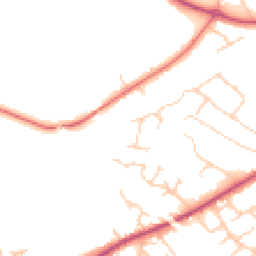 Daytime road noise heatmap for CW8 1RX