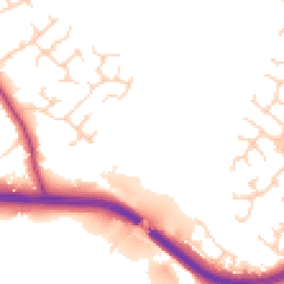 Daytime road noise heatmap for CW8 1TN