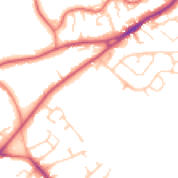 Daytime road noise heatmap for CW8 1UA