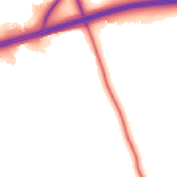 Daytime road noise heatmap for CW8 2AX