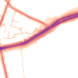 Daytime road noise heatmap for CW8 2DR