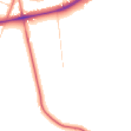 Daytime road noise heatmap for CW8 2DT