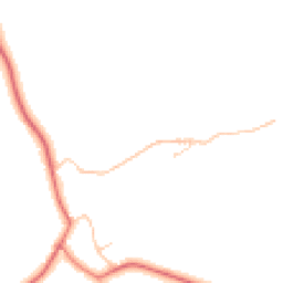 Daytime road noise heatmap for CW8 2EZ