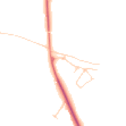 Daytime road noise heatmap for CW8 2FN