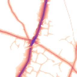 Daytime road noise heatmap for CW8 2LP