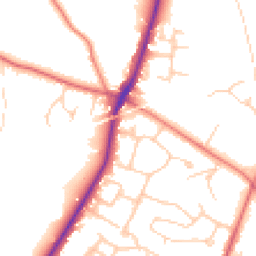 Daytime road noise heatmap for CW8 2PY