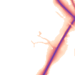 Daytime road noise heatmap for CW8 2SR
