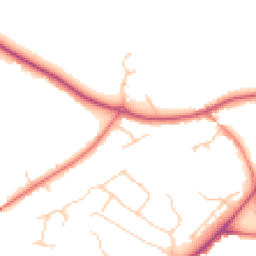 Daytime road noise heatmap for CW8 3AQ