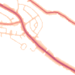 Daytime road noise heatmap for CW8 3DA
