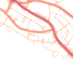 Daytime road noise heatmap for CW8 3EA