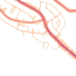 Daytime road noise heatmap for CW8 3EF