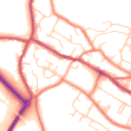 Daytime road noise heatmap for CW8 3EY