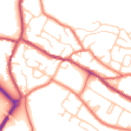 Daytime road noise heatmap for CW8 3EZ