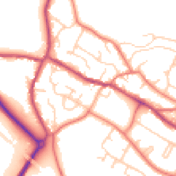 Daytime road noise heatmap for CW8 3GY