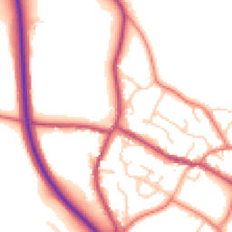 Daytime road noise heatmap for CW8 3HG