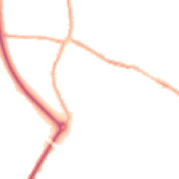 Night-time road noise heatmap for CW8 3HR