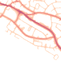Daytime road noise heatmap for CW8 3JA