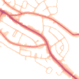 Daytime road noise heatmap for CW8 3JD