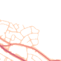 Daytime road noise heatmap for CW8 3LE