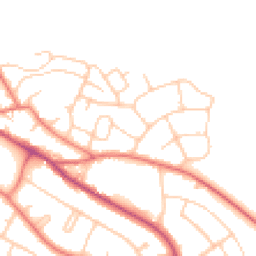 Daytime road noise heatmap for CW8 3LW