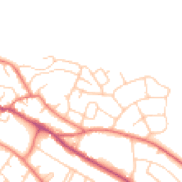 Daytime road noise heatmap for CW8 3NU