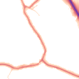 Daytime road noise heatmap for CW8 3RA