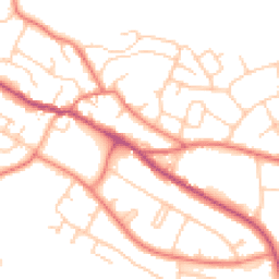 Daytime road noise heatmap for CW8 3RH