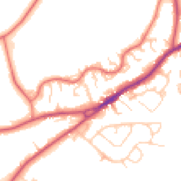 Daytime road noise heatmap for CW8 4AP