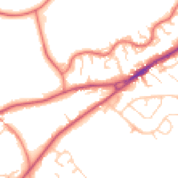 Daytime road noise heatmap for CW8 4BB