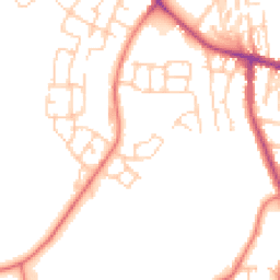 Daytime road noise heatmap for CW8 4GD