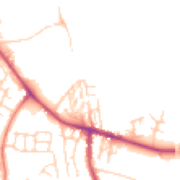 Daytime road noise heatmap for CW8 4GS