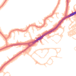 Daytime road noise heatmap for CW8 4GY
