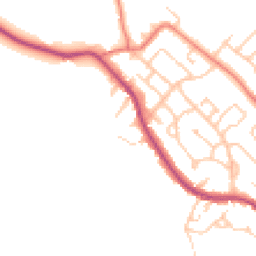 Daytime road noise heatmap for CW8 4HH