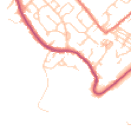 Daytime road noise heatmap for CW8 4HP