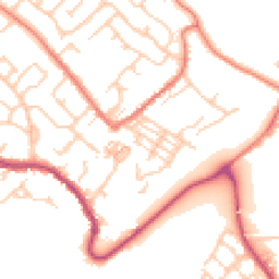 Daytime road noise heatmap for CW8 4LF