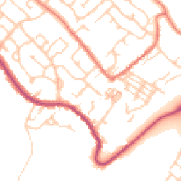 Daytime road noise heatmap for CW8 4LN