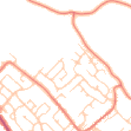 Daytime road noise heatmap for CW8 4LY