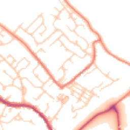 Daytime road noise heatmap for CW8 4NP