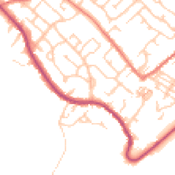 Daytime road noise heatmap for CW8 4PB